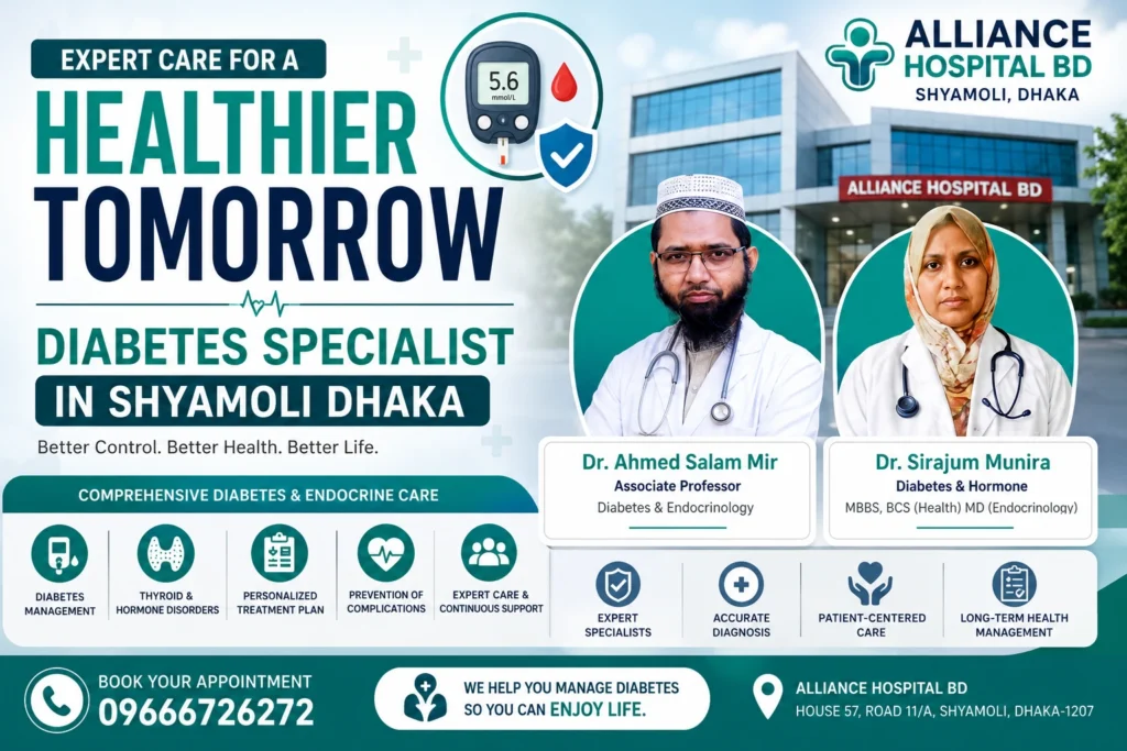Best Diabetes Specialist in Shyamoli Dhaka
