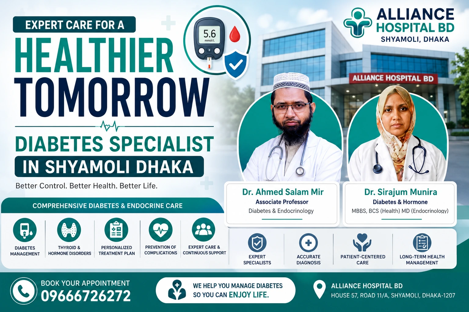 Best Diabetes Specialist in Shyamoli Dhaka