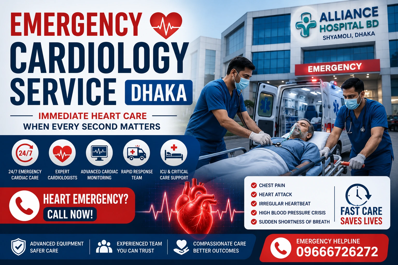 Emergency Cardiology Service Dhaka- Alliance Hospital
