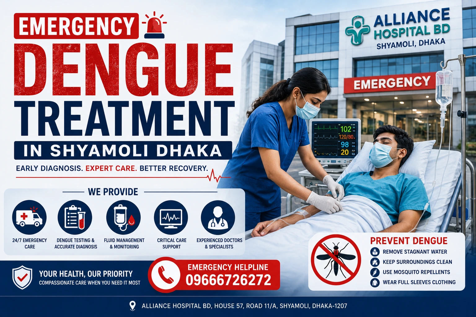 Emergency Dengue Treatment in Shyamoli Dhaka