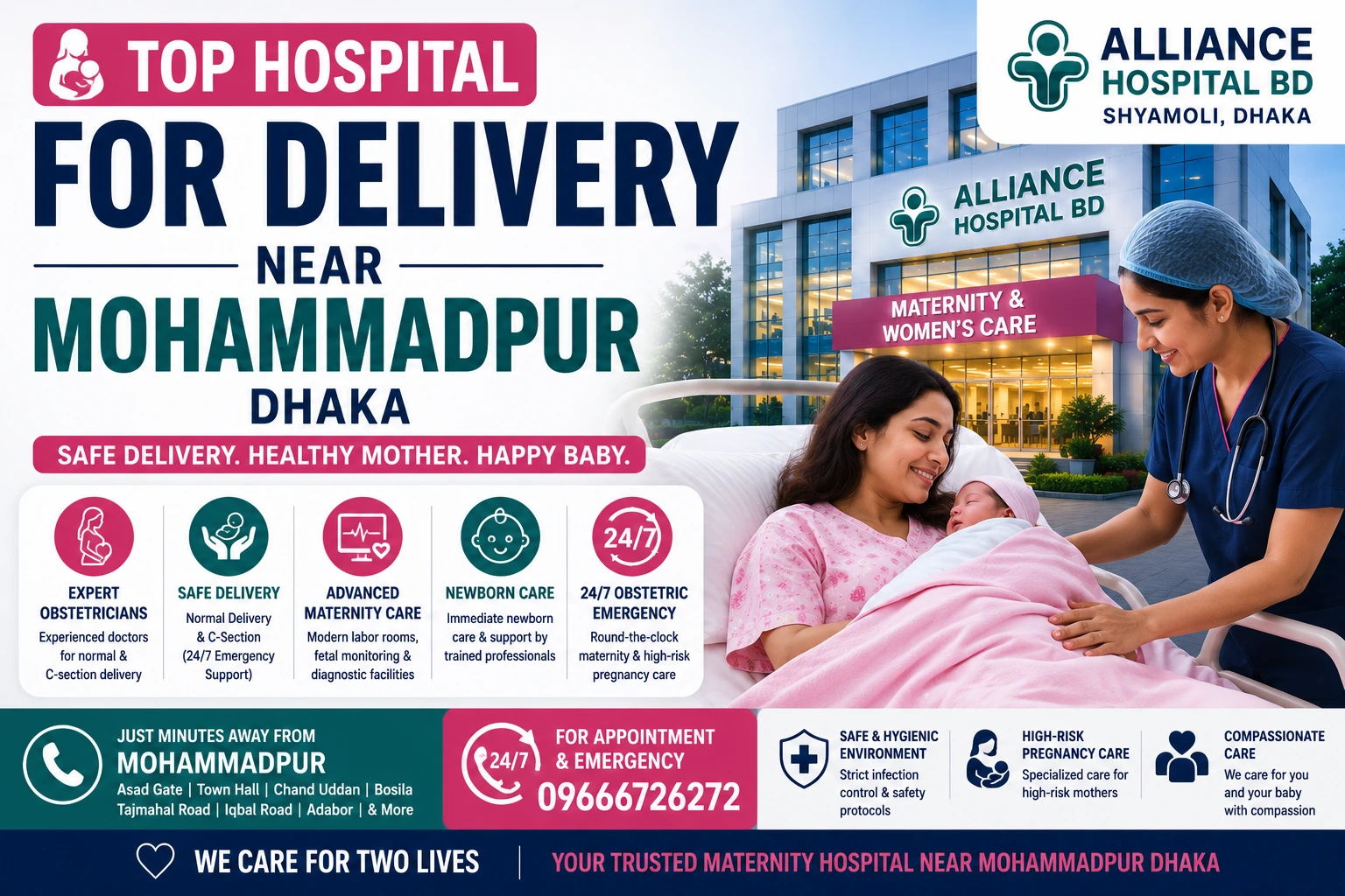 Top Hospital for Delivery Near Mohammadpur Dhaka