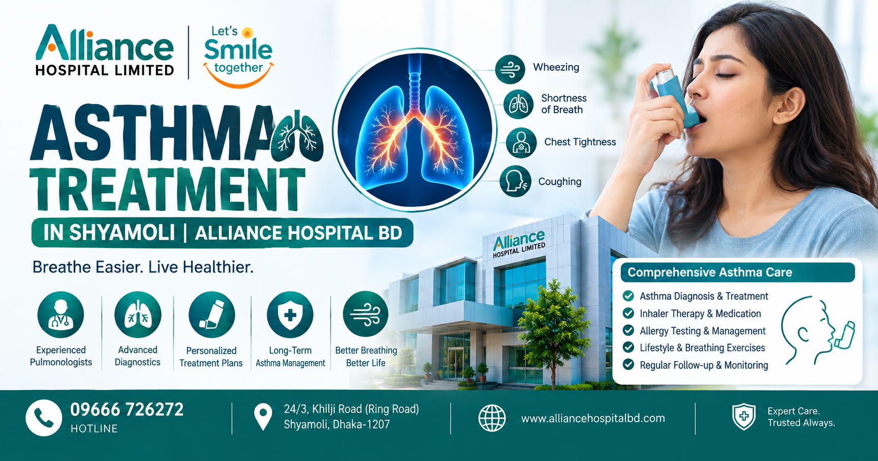 Asthma Treatment in Shyamoli | Alliance Hospital BD