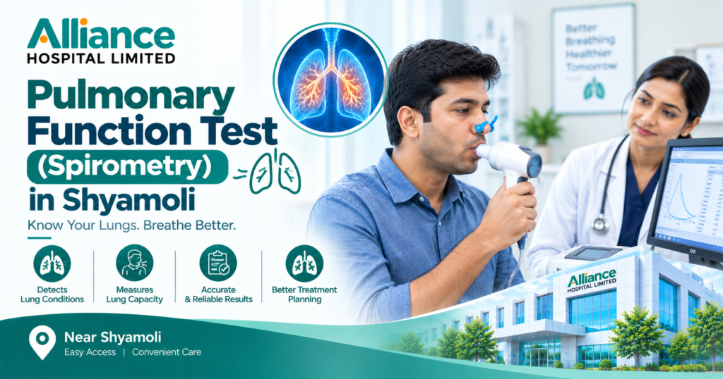 Pulmonary Function Test (Spirometry) in Shyamoli